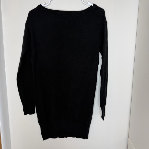 ZARA Longline Bold Edgy Tiger Design Sweater Dress Black/White Graphic Size L - Picture 6 of 12